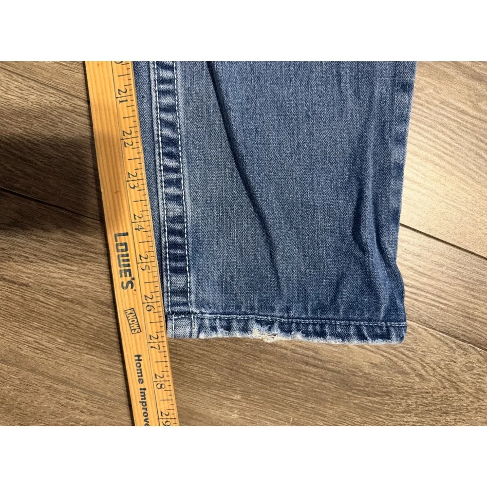 True Religion Mens Jeans Y2K USA World Tour Skull Patch Distressed‎ Size 30 x 27